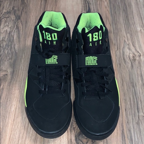 Nike Air Force 180 Black/Volt Sz 12 (almost new) - Picture 2 of 5